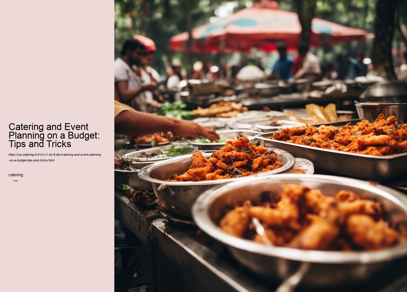 Catering and Event Planning on a Budget: Tips and Tricks